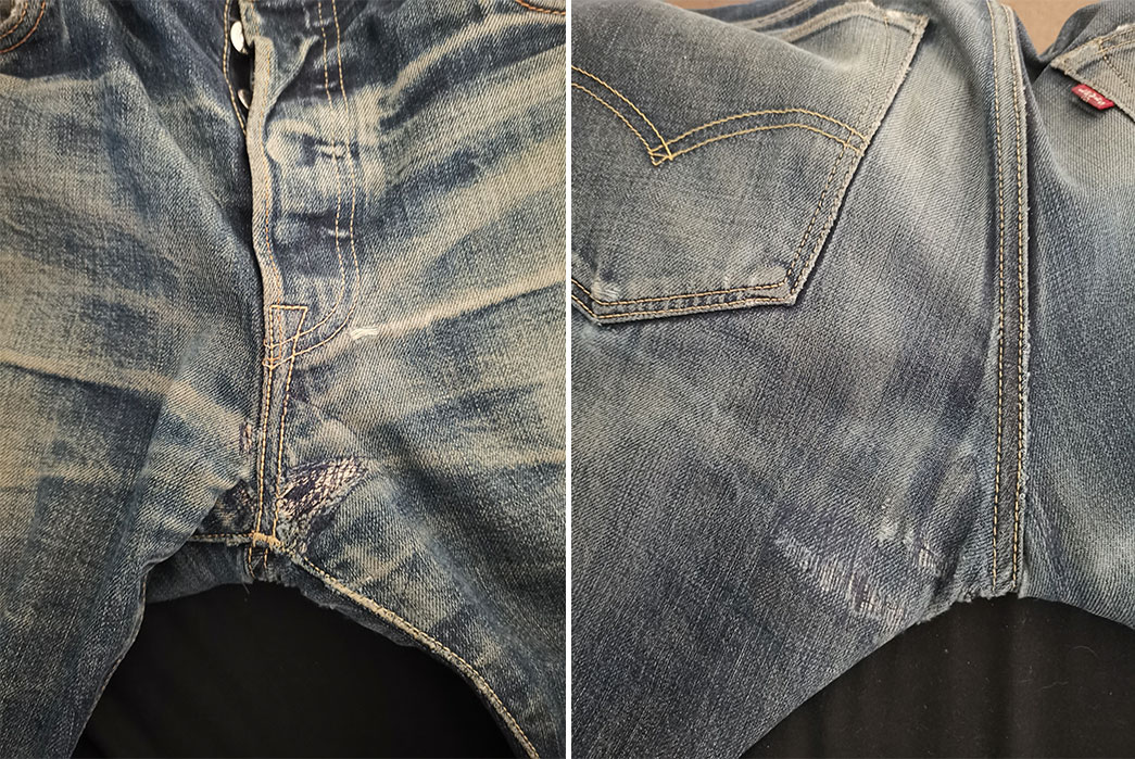 Fade-of-the-Day---Levi's-501-STF-(5-Years,-5-Washes,-1-Soak)-front-back-between-legs