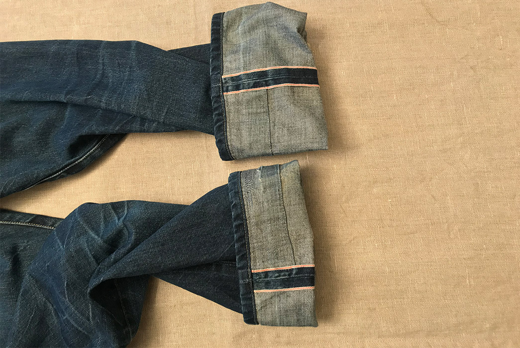 Fade-of-the-Day---Levi's-501-STF-Cone-Selvedge-(3-Years,-4-Washes,-2-Soaks)-leg-selvedges