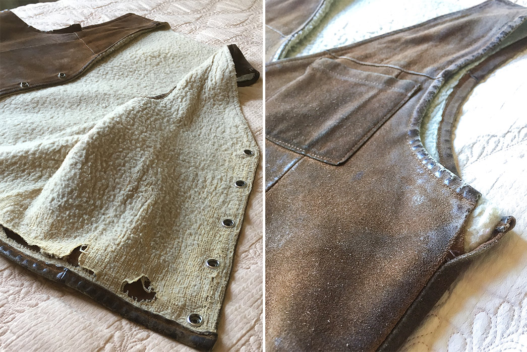 Fade-of-the-Day---Unknown-Vintage-Sherpa-Vest-(10+-Years)-inside-and-outside-detailed