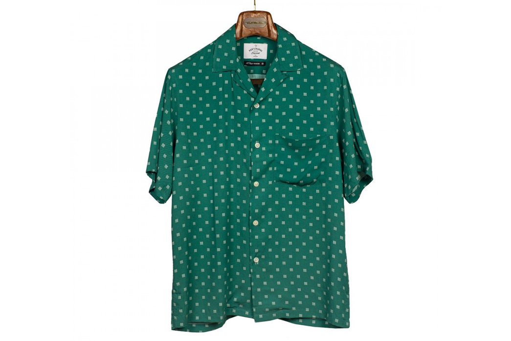 Portuguese-Flannel-Capri-Collar-Camp-Shirts-green-front