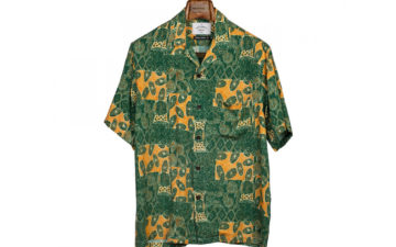 Portuguese-Flannel-Capri-Collar-Camp-Shirts-green-yellow-flowers-front