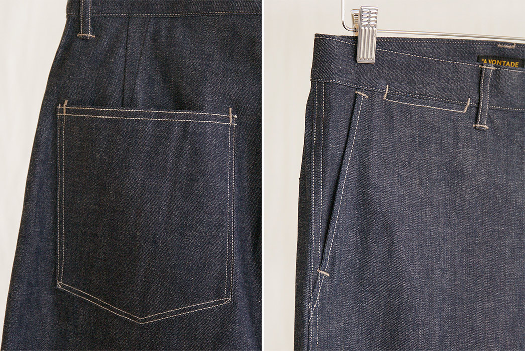 A Vontade Enlists 1940s Details for Their Military Denim Trousers