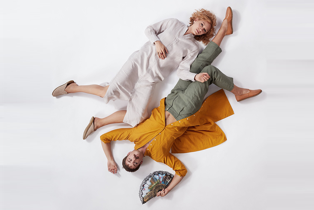 Blluemade-Spring-Summer-2019-Lookbook-male-in-yellow-and-female-in-light