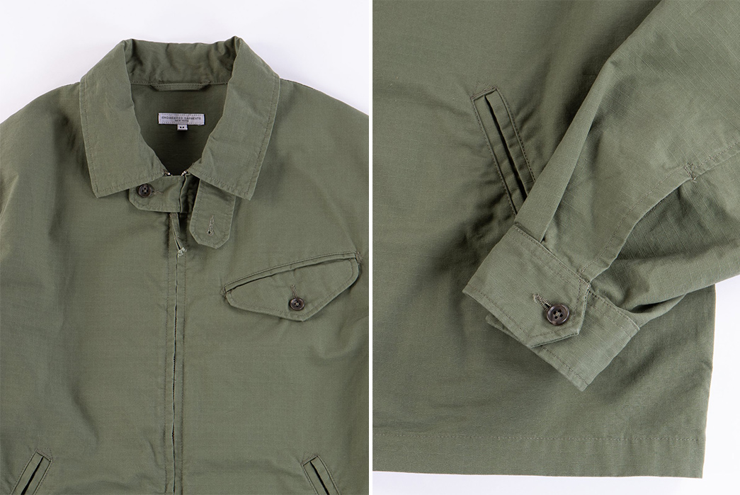 Engineered-Garments-Driver-Jackets-olive-front-top-sleeve-and-pocket