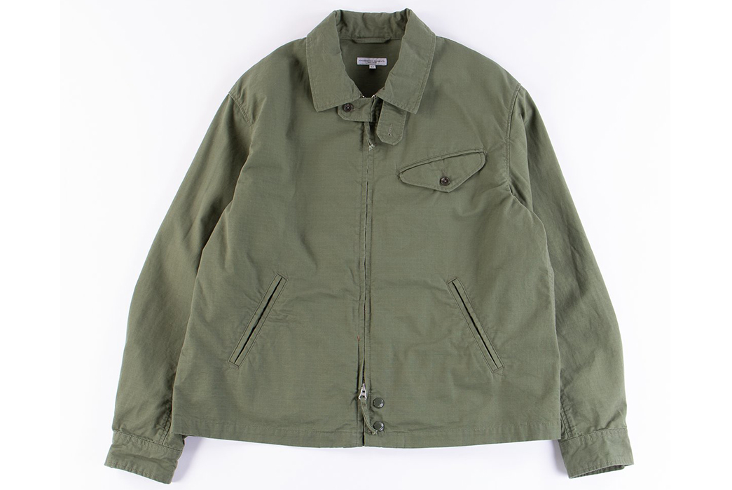 Engineered-Garments-Driver-Jackets-olive-front