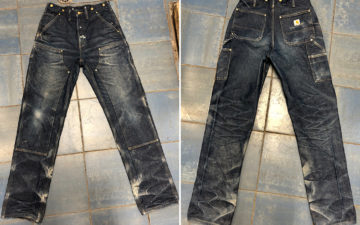 Fade-of-the-Day---Carhartt-Logger-Pant-(3-Months,-1-Wash,-1-Soak)-front-back