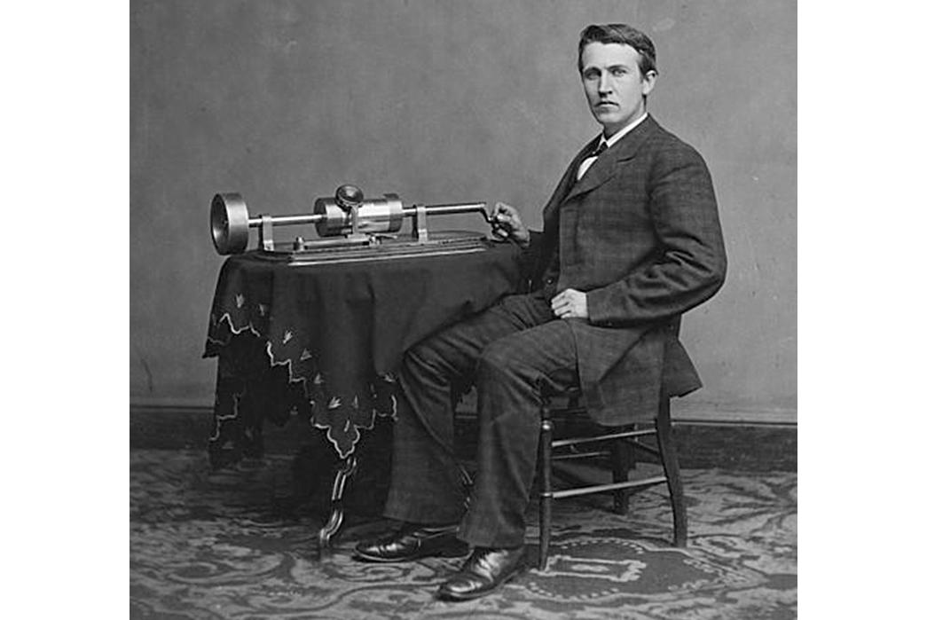 Getting-in-the-grooves-A-Beginner's-Guide-to-Vinyl-Records-Thomas-Edison-and-his-'graphophone'-phonograph-via-Wikipedia