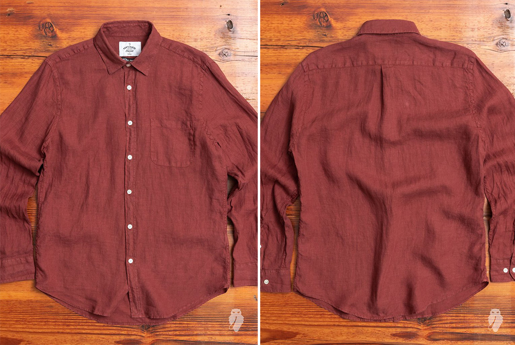 Long-Sleeve-Linen-Shirts---Five-Plus-One 1) Portuguese Flannel: Linen Button-Up Shirt