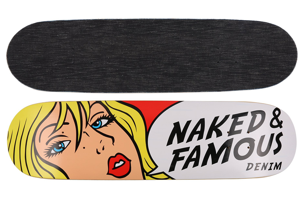 Naked & Famous Drops In with Denim Skateboard Decks