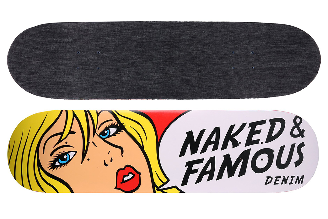 Naked & Famous Drops In with Denim Skateboard Decks