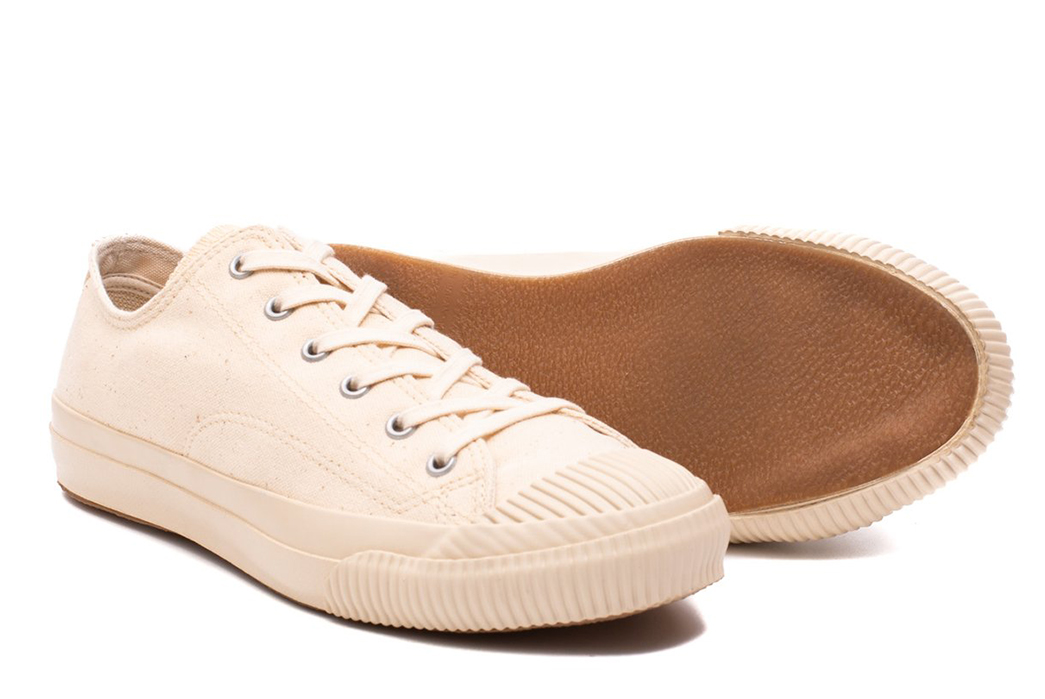 PRAS-Shellcap-Low-Sneakers-kurokinari-off-white-pair-front-side-and-bottom