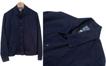 East-Meets-West-with-Blue-Blue-Japan's-Sakura-Strewn-Western-Jacket-front-and-collar