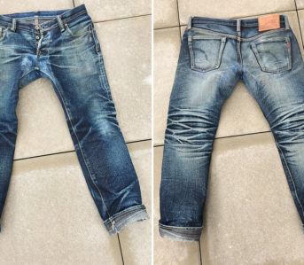 Fade-Friday---Iron-Heart-x-Self-Edge-SExIH22-301s-(5-Years,-4-Washes,-1-Soak)-front-back