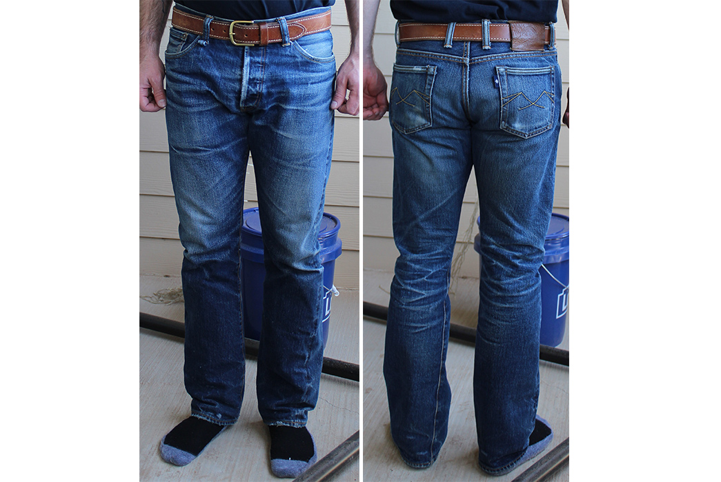 Fade-of-the-Day---Sage-Ranger-IV-19-oz.-(2-Years,-3-Washes,-Unknown-Soaks)-model-front-back