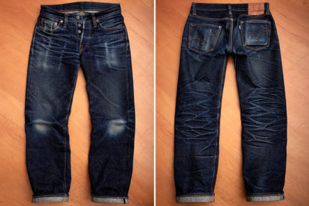 Fade-of-the-Day---Samurai-Jeans-S711VX-17-oz.-(11-Months,-1-Wash,-1-Soak)-front-back