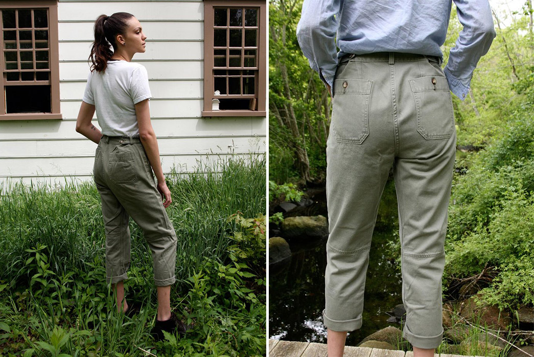 Gamine's-Sweetwater-Trousers-Honor-the-First-Women-to-Fly-Army-Planes-side-and-back