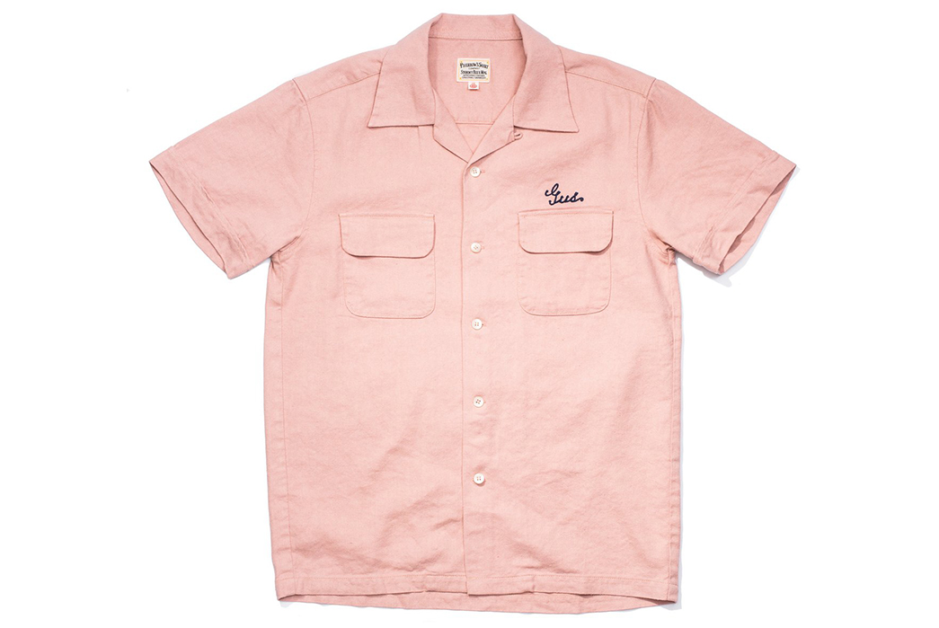 Pherrow's-Strikes-Up-Their-50s-Inspired-Bowling-Shirts-in-Linen-and-Silk-front-pink