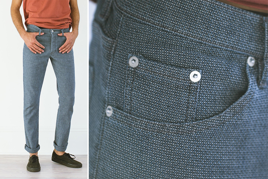 Raleigh's-Kikkou-Denim-Engineers-Stretch-Into-its-Weave-Without-Synthetics-model-front-and-pocket