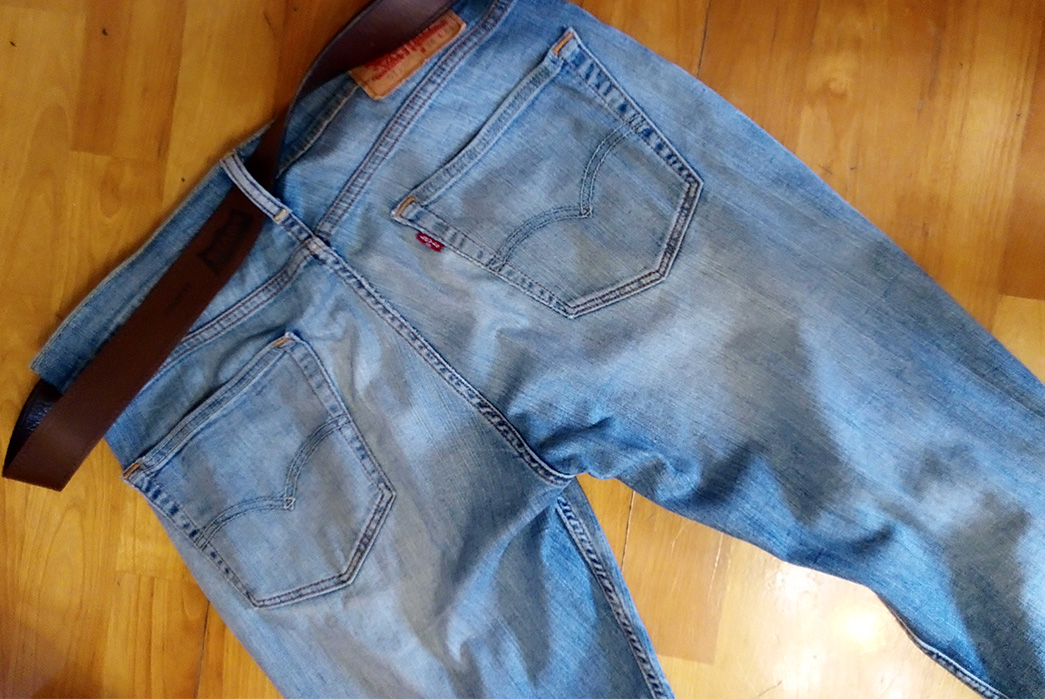 Fade of the Day - Levi's 511 (~6 Years, 6 Washes, 10 Soaks)-back-detailed