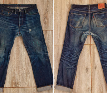 Fade-of-the-Day---Levi's-Vintage-Clothing-1954-501Z-(~2-Years,-2-Washes,-3-Soaks)-front-back