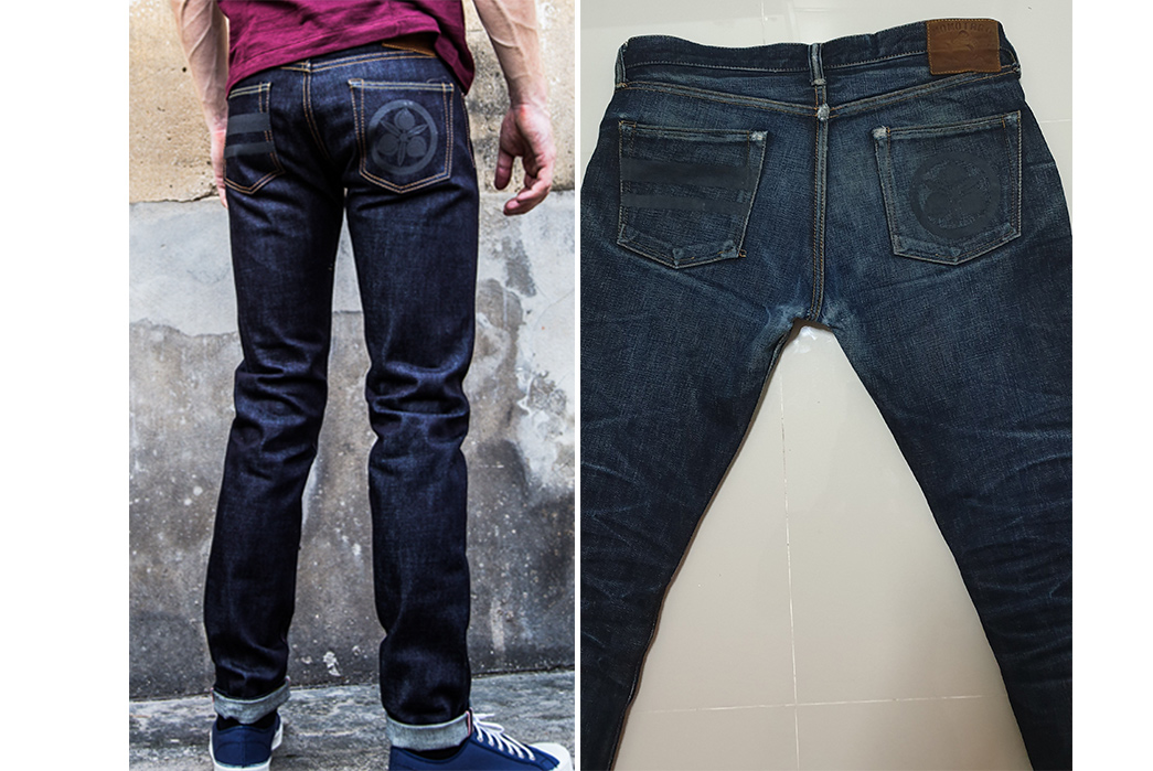 Fade-of-the-Day---Momotaro-0305-18-(1.5-Years,-3-Washes,-2-Soaks)-back-model-and-back