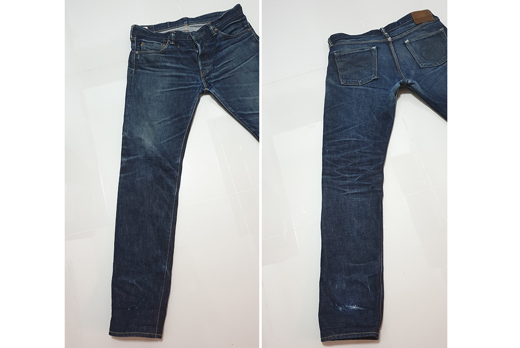 Fade-of-the-Day---Momotaro-0305-18-(1.5-Years,-3-Washes,-2-Soaks)-front-back-leg