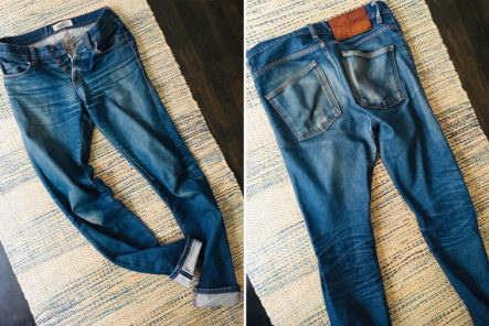 Fade-of-the-Day---Naked-&-Famous-Super-Skinny-Guy-Indigo-Selvedge-(14-Months,-Unknown-Washes,-2-Soaks)-front-and-back