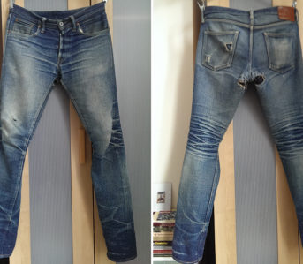 Fade-of-the-Day---Oni-506ZRNA-20-oz.-Secret-Denim-(~3.5-Washes,-8-Washes,-2-Soaks)-front-and-back