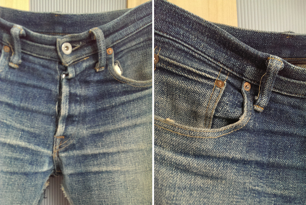 Fade-of-the-Day---Oni-506ZRNA-20-oz.-Secret-Denim-(~3.5-Washes,-8-Washes,-2-Soaks)-front top detalied