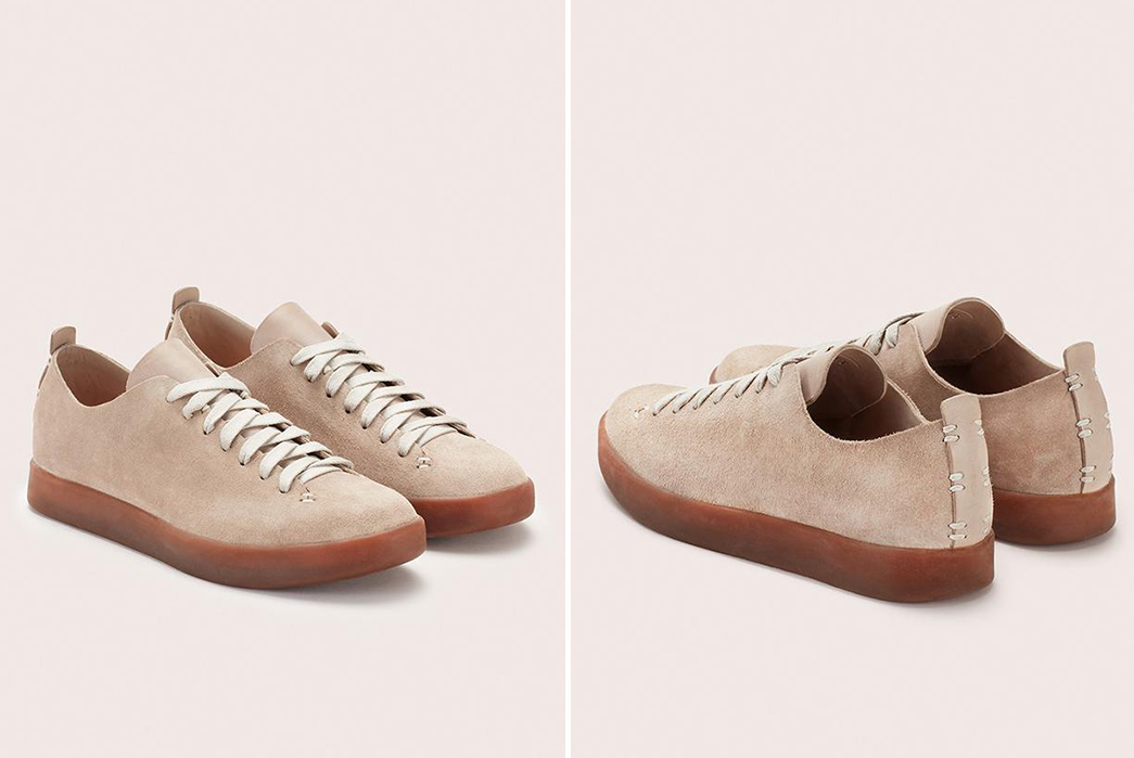 Feit-Introduces-Suede-Uppers-to-Their-Hand-Sewn-Low-Latex-light-rose-pair-front-side-and-back-side