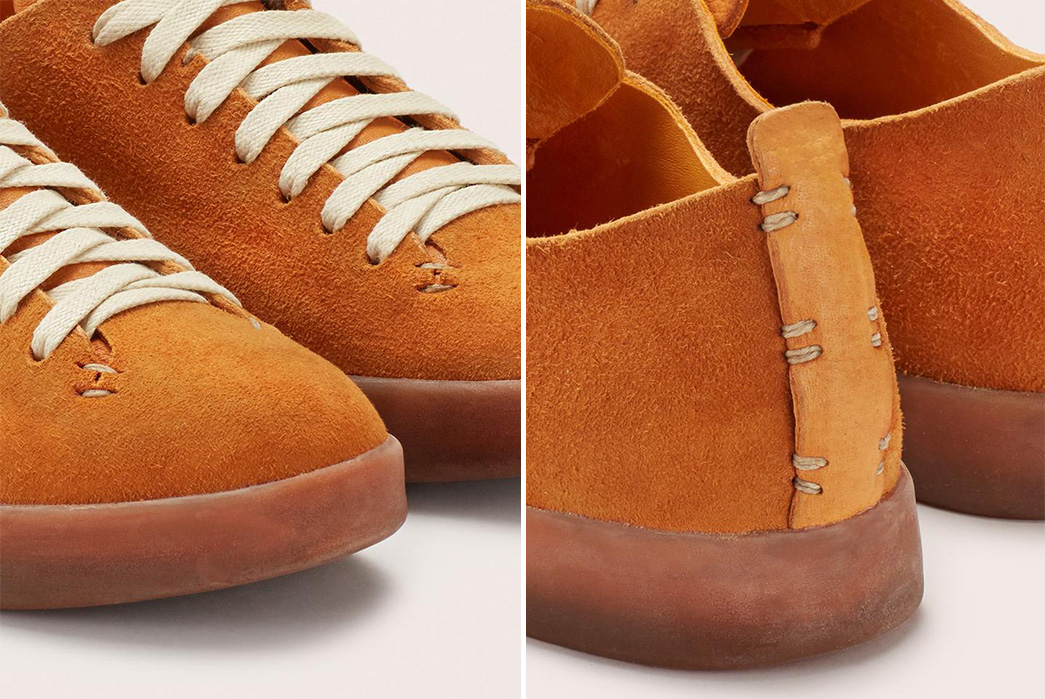 Feit-Introduces-Suede-Uppers-to-Their-Hand-Sewn-Low-Latex-tan-pair-front-back-detailed