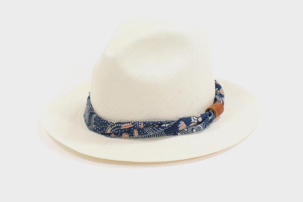 Kiriko-Wraps-Handwoven-Panama-Hats-with-Vintage-Japanese-Fabrics-white-with-white-and-blue-belt