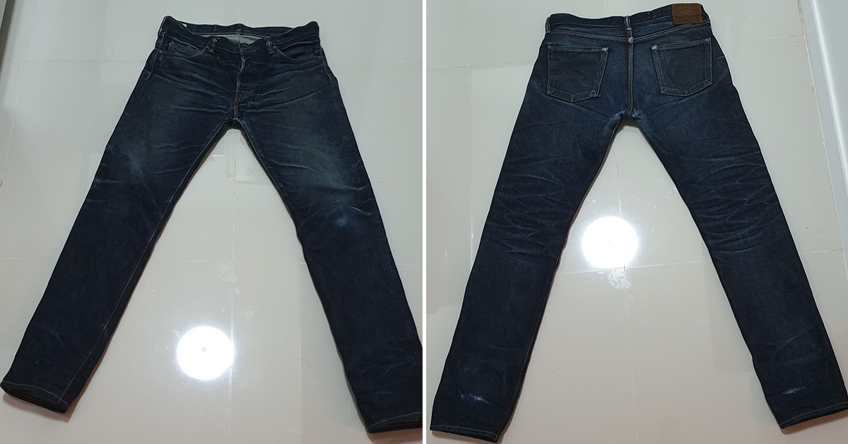 Momotaro 0305-18 (1.5 Years, 3 Washes, 2 Soaks) - Fade of the Day