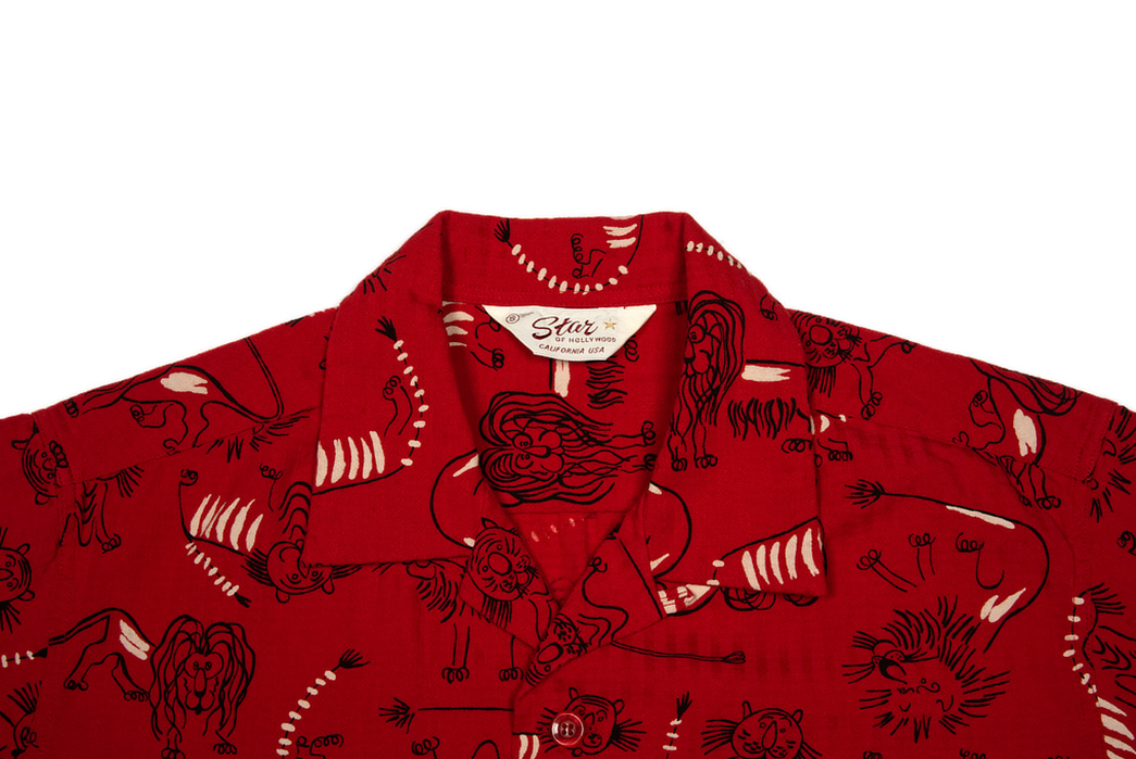 Star-of-Hollywood's-Back-with-More-Repro-Rayon-Hawaiian-Shirts-red-front-collar