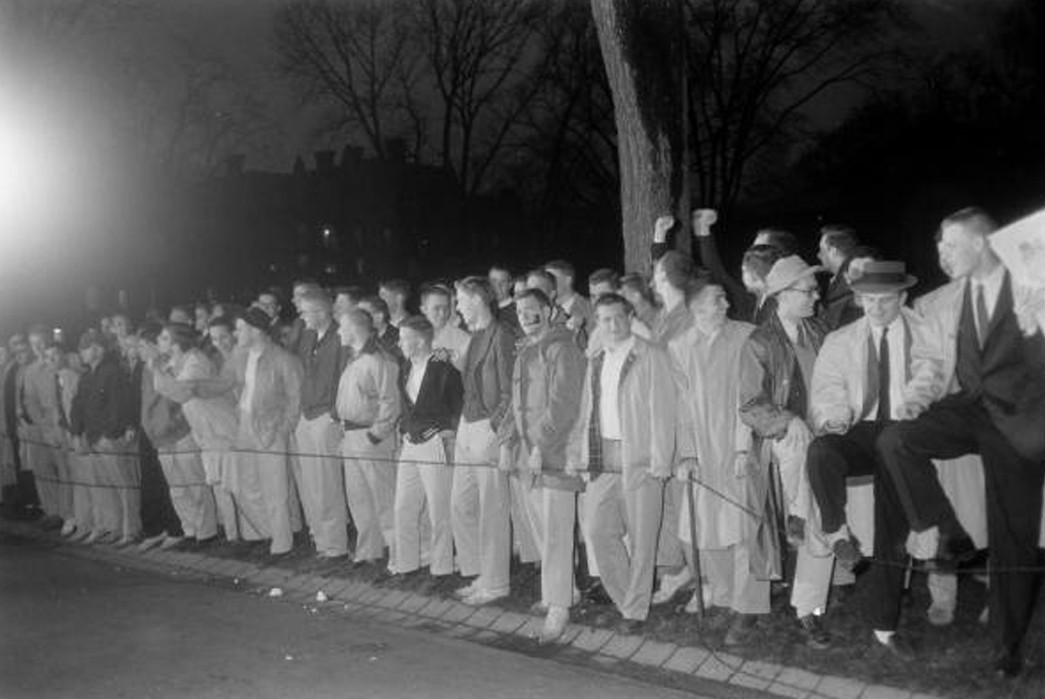 The-History-of-Khaki-Anything-But-Drab-Princeton-students-and-Faculty,-1957.-Image-via-Ivy-Style.