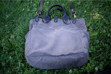 Fade-of-the-Day---Winter-Session-Garrison-Waxed-Canvas-Carryall-(3-Years,-7-Months)-front