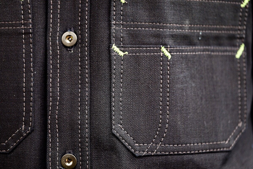 HARDENCO Saved the Last of White Oak’s Indigo Selvedge Duck Canvas for This