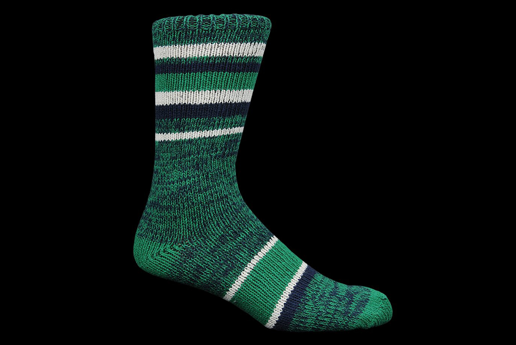 Merz-B.-Schwanen-B.-Makin’-Some-Good-Basics-green-sock