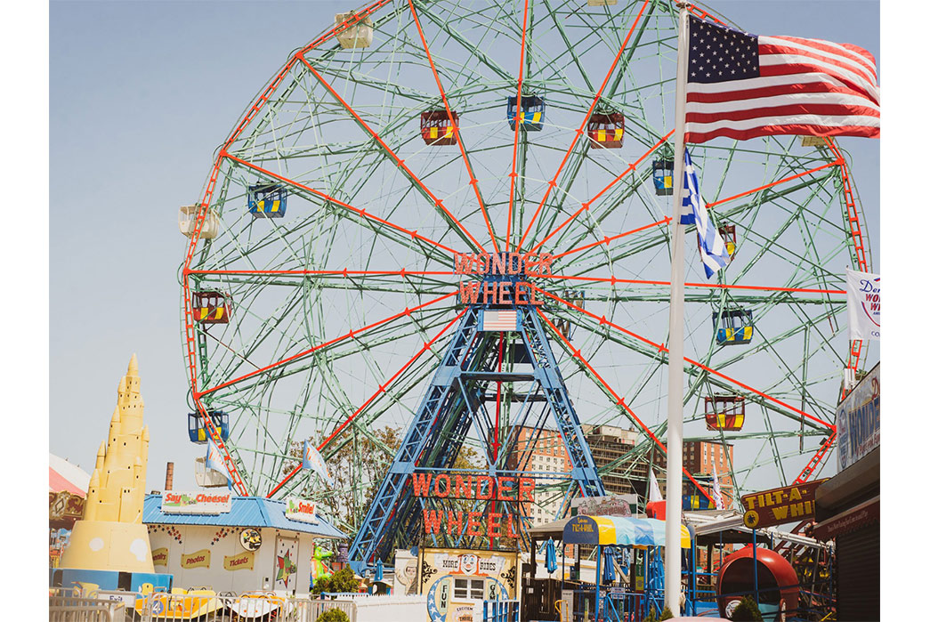No-Man-Walks-Alone-Heads-to-Coney-Island-for-Their-Second-Spring-Editorial-wonder-wheel