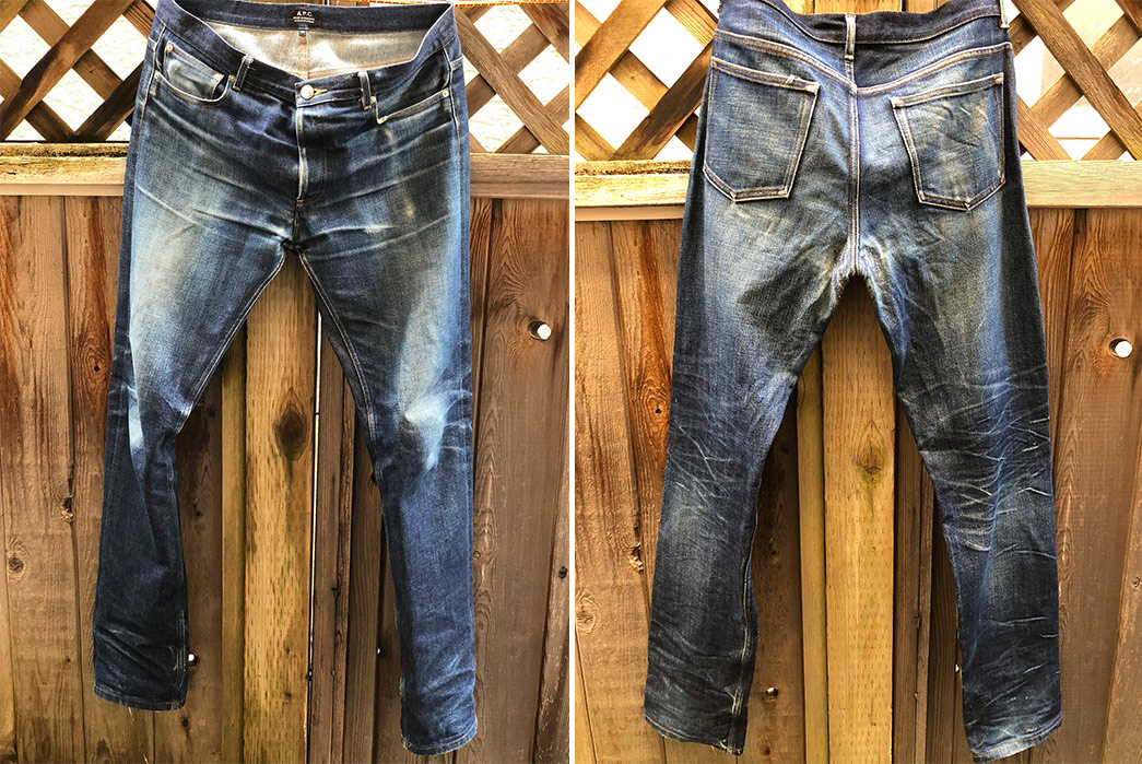 Fade-of-the-Day---A.P.C.-Petit-Standard-(4-Years,-4-Washes,-1-Soak)-front-back