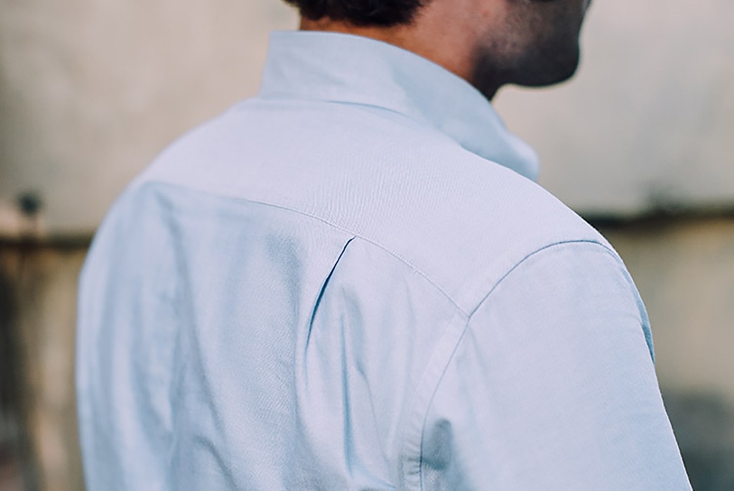 collared shirt from back