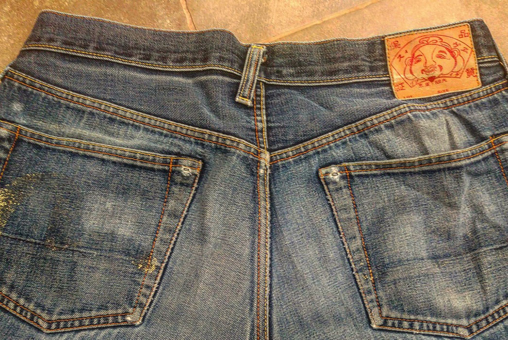 Fade of the Day - Evisu EV0001 (20 Years, Unknown Washes) back top