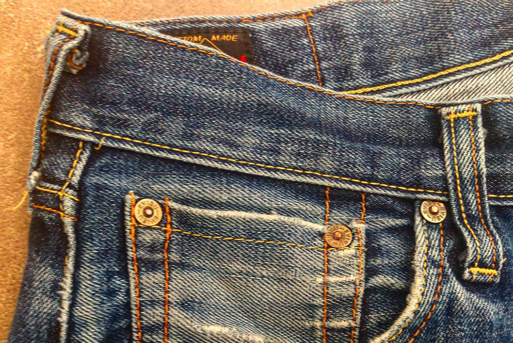 Fade of the Day - Evisu EV0001 (20 Years, Unknown Washes) pockets