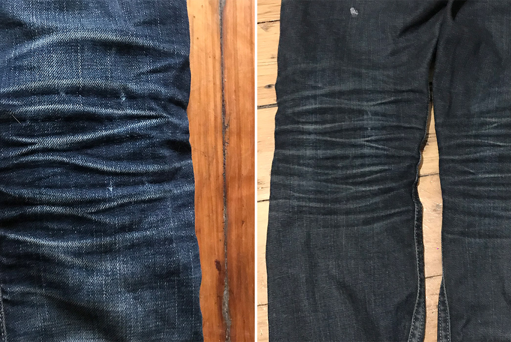 Fade of the Day - Levi's 510 Rigid Dragon (2 Years, Unknown Washes) legs