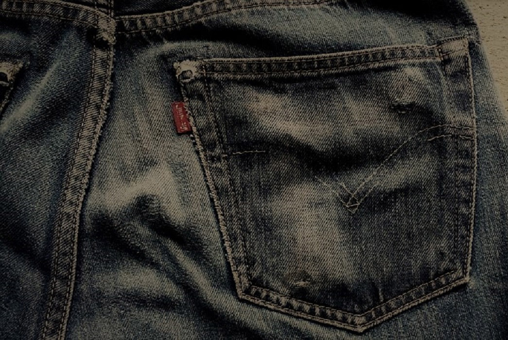 Fade of the Day - Levi's Vintage Clothing 1947 501 (7 Years, 4 Washes, Unknown Soaks) back pocket