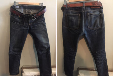 Fade of the Day - Paulrose Products Slim Slub (2 Years, 2 Months, 2 Washes) front-and-back