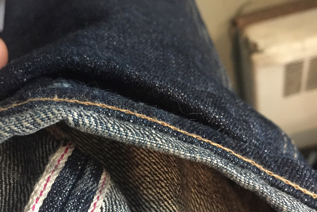 Fade of the Day - Paulrose Products Slim Slub (2 Years, 2 Months, 2 Washes) leg selvedge