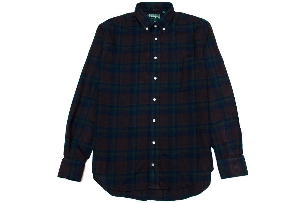 Gitman-Vintage's-New-Fall-Shirting-Has-Arrived-dark-green-and-dark-red