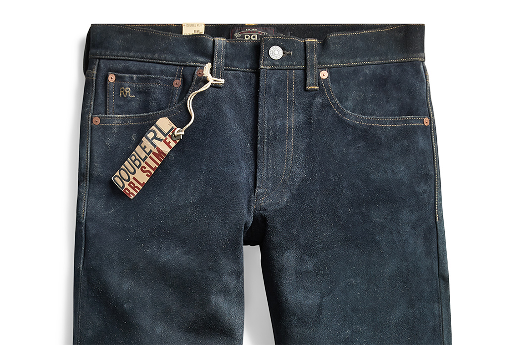These RRL Jeans are Cut With Indigo-Dyed Suede