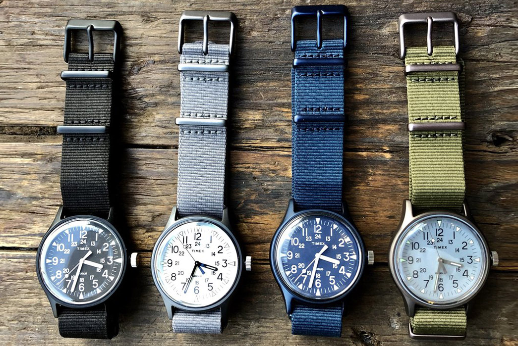 Timex-Brand-Profile-MK1-Watches-on-Nato-straps.-Image-via-Sault-New-England.